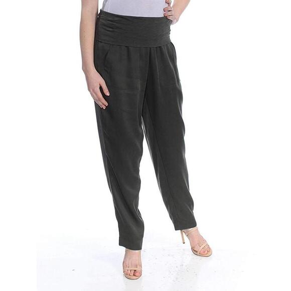 Dkny Pants - DKNY Womens Tencel Foldover Casual Pants Size XS